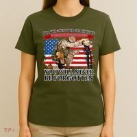 Honor Service Sacrifice You Will Never Be Forgotten T-Shirt thumb 4