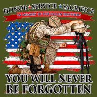 Honor Service Sacrifice You Will Never Be Forgotten Kids Hoodie thumb 2