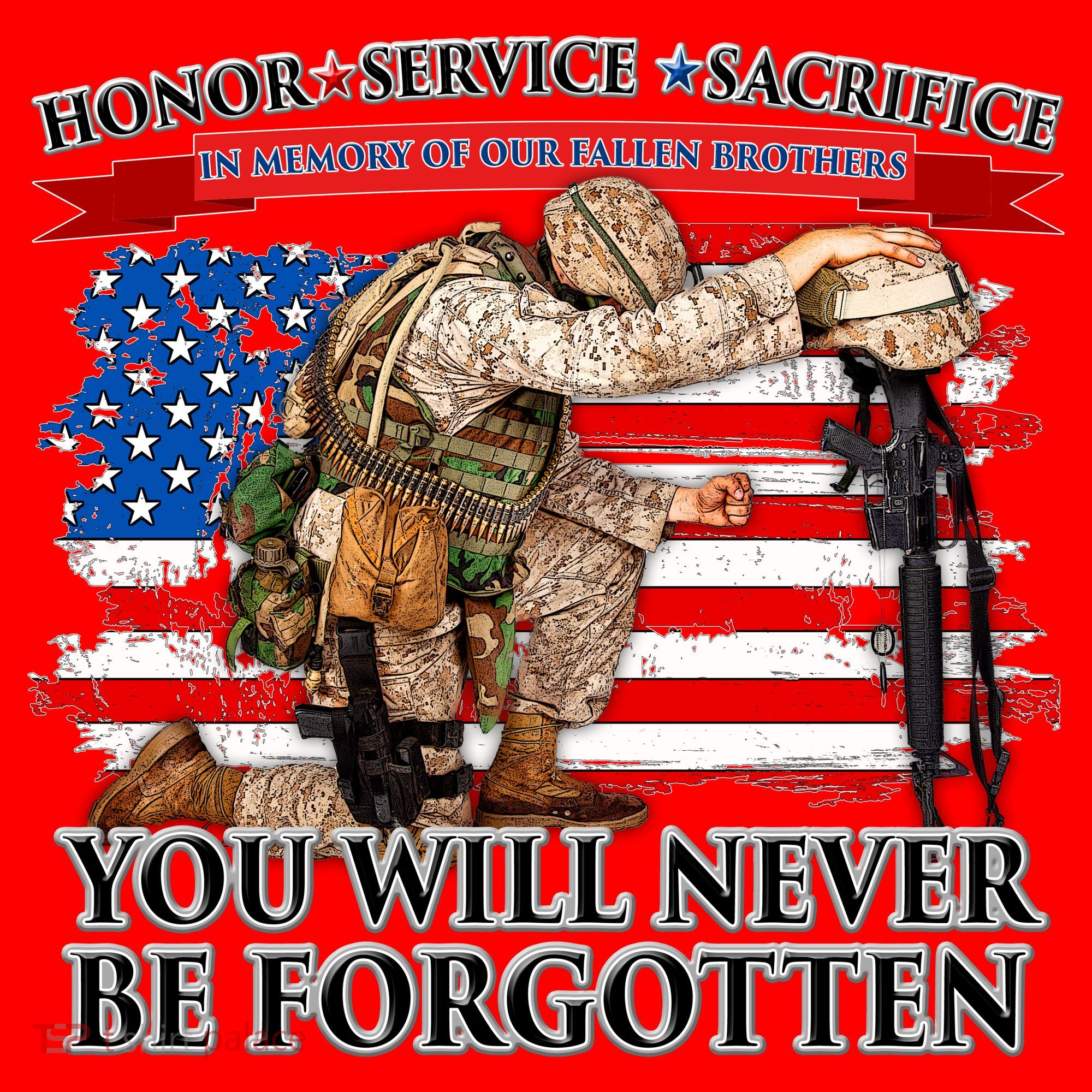 Honor Service Sacrifice You Will Never Be Forgotten Santa Hat