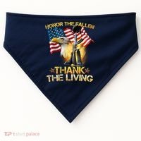 Honor The Fallen Thank The Living USA-Made Doggie Bandana thumb 0