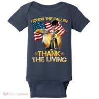 Honor The Fallen Thank The Living Baby Bodysuit thumb 0