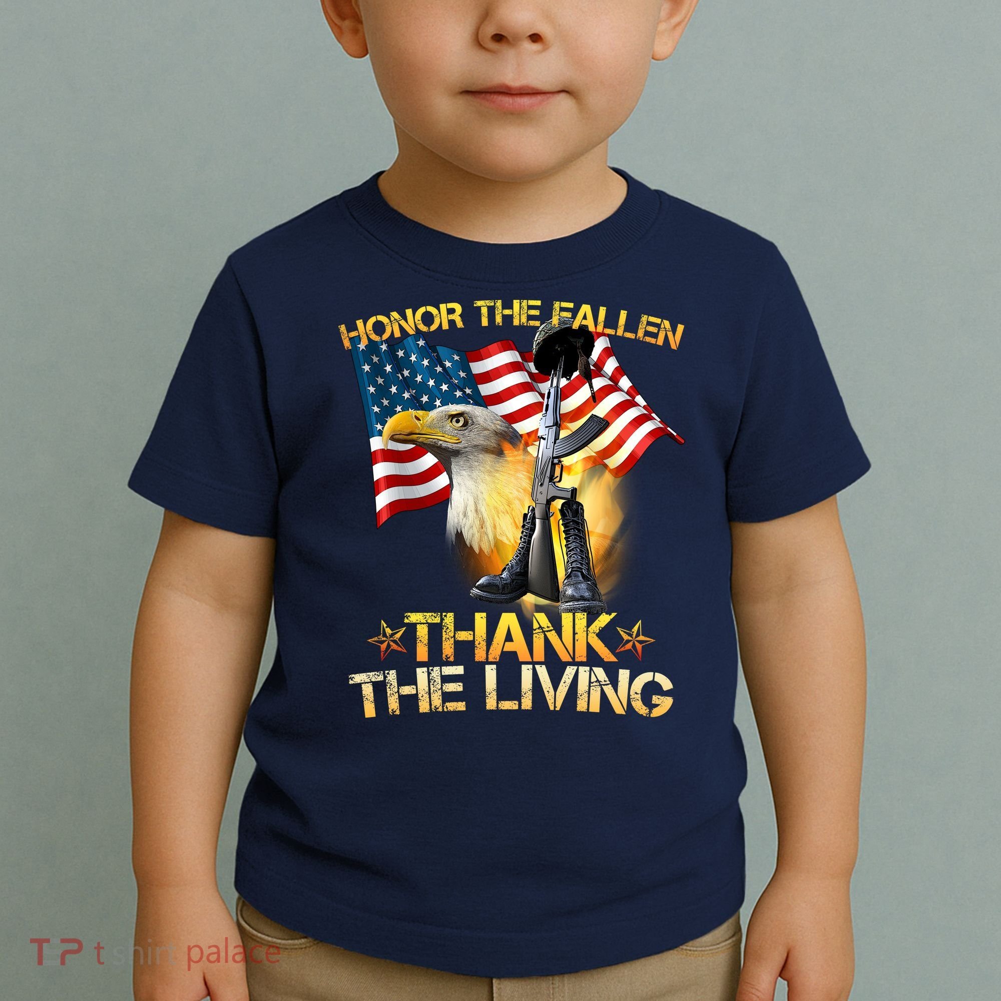 Honor The Fallen Thank The Living Toddler T-Shirt