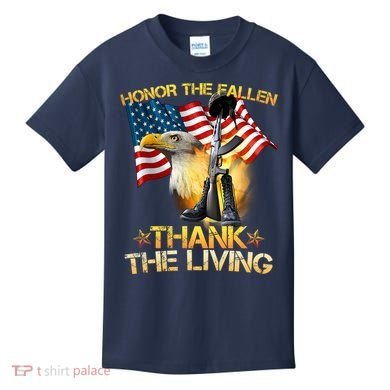 Honor The Fallen Thank The Living Kids T-Shirt