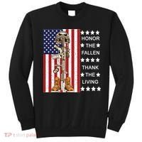 Honor The Fallen Thank The Living Memorial Day Veteran Sweatshirt thumb 0