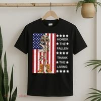 Honor The Fallen Thank The Living Memorial Day Veteran T-Shirt thumb 2
