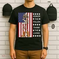 Honor The Fallen Thank The Living Memorial Day Veteran T-Shirt thumb 6