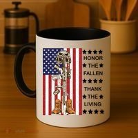Honor The Fallen Thank The Living Memorial Day Veteran Coffee Mug thumb 4