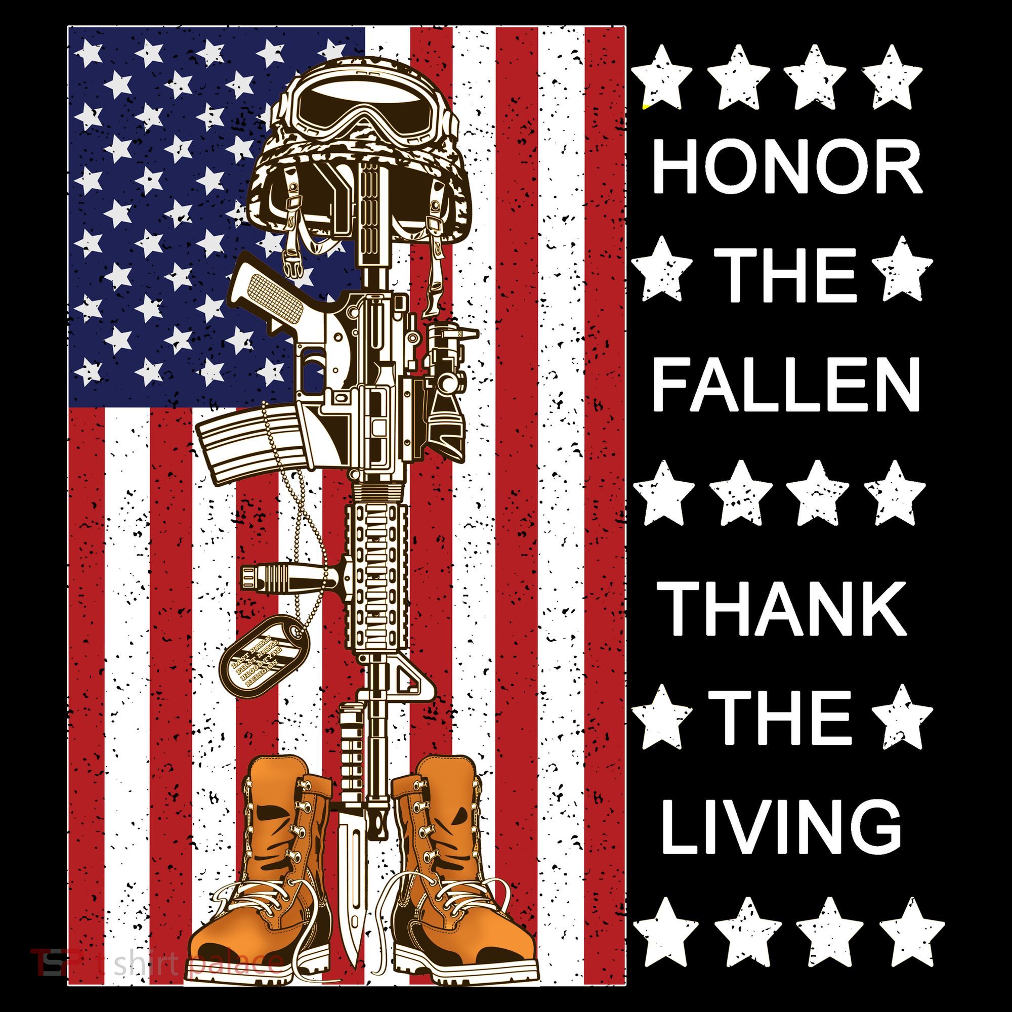 Honor The Fallen Thank The Living Memorial Day Veteran Women's Hoodie