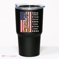 Honor The Fallen Thank The Living Memorial Day Veteran Tumbler thumb 0