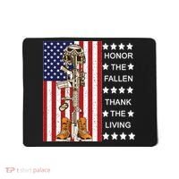 Honor The Fallen Thank The Living Memorial Day Veteran Mousepad thumb 0