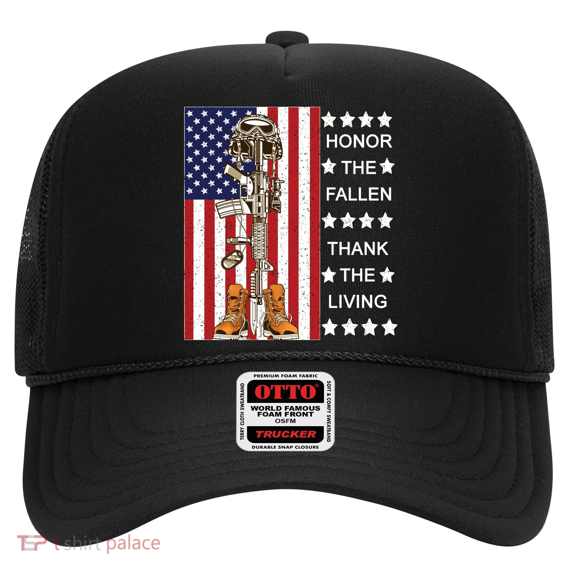 Honor The Fallen Thank The Living Memorial Day Veteran Hat