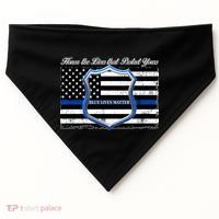 Honor The Lives That Protect Yours Blue Lives Matter USA-Made Doggie Bandana thumb 0