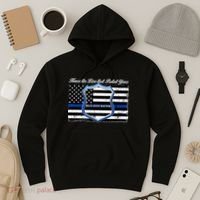 Honor The Lives That Protect Yours Blue Lives Matter Hoodie thumb 3