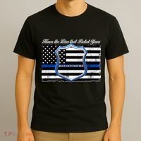Honor The Lives That Protect Yours Blue Lives Matter T-Shirt thumb 3