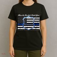 Honor The Lives That Protect Yours Blue Lives Matter T-Shirt thumb 4