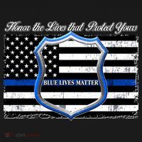 Honor The Lives That Protect Yours Blue Lives Matter Bucket Hat thumb 4