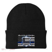 Honor The Lives That Protect Yours Blue Lives Matter Beanie thumb 0