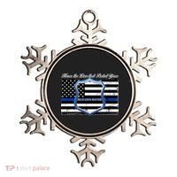 Honor The Lives That Protect Yours Blue Lives Matter Ornament thumb 0