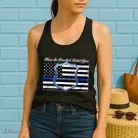 Honor The Lives That Protect Yours Blue Lives Matter Women's Tank Top thumb 2