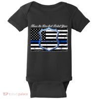 Honor The Lives That Protect Yours Blue Lives Matter Baby Bodysuit thumb 0