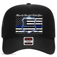 Honor The Lives That Protect Yours Blue Lives Matter Hat thumb 0