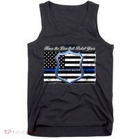 Honor The Lives That Protect Yours Blue Lives Matter Tank Top thumb 0