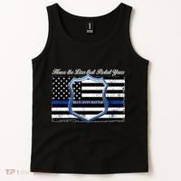 Honor The Lives That Protect Yours Blue Lives Matter Tank Top thumb 2