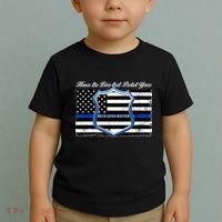 Honor The Lives That Protect Yours Blue Lives Matter Toddler T-Shirt thumb 2