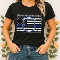 Honor The Lives That Protect Yours Blue Lives Matter Women's T-Shirt thumb 2