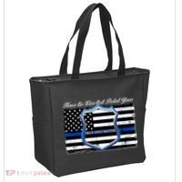 Honor The Lives That Protect Yours Blue Lives Matter Tote Bag thumb 2
