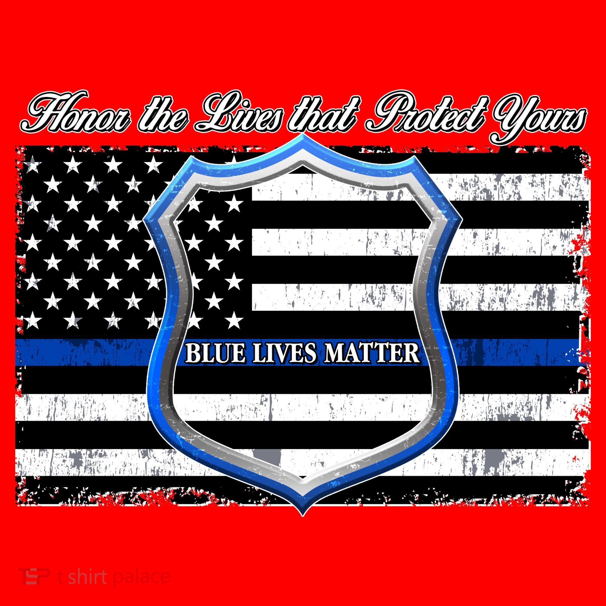 Honor The Lives That Protect Yours Blue Lives Matter Santa Hat