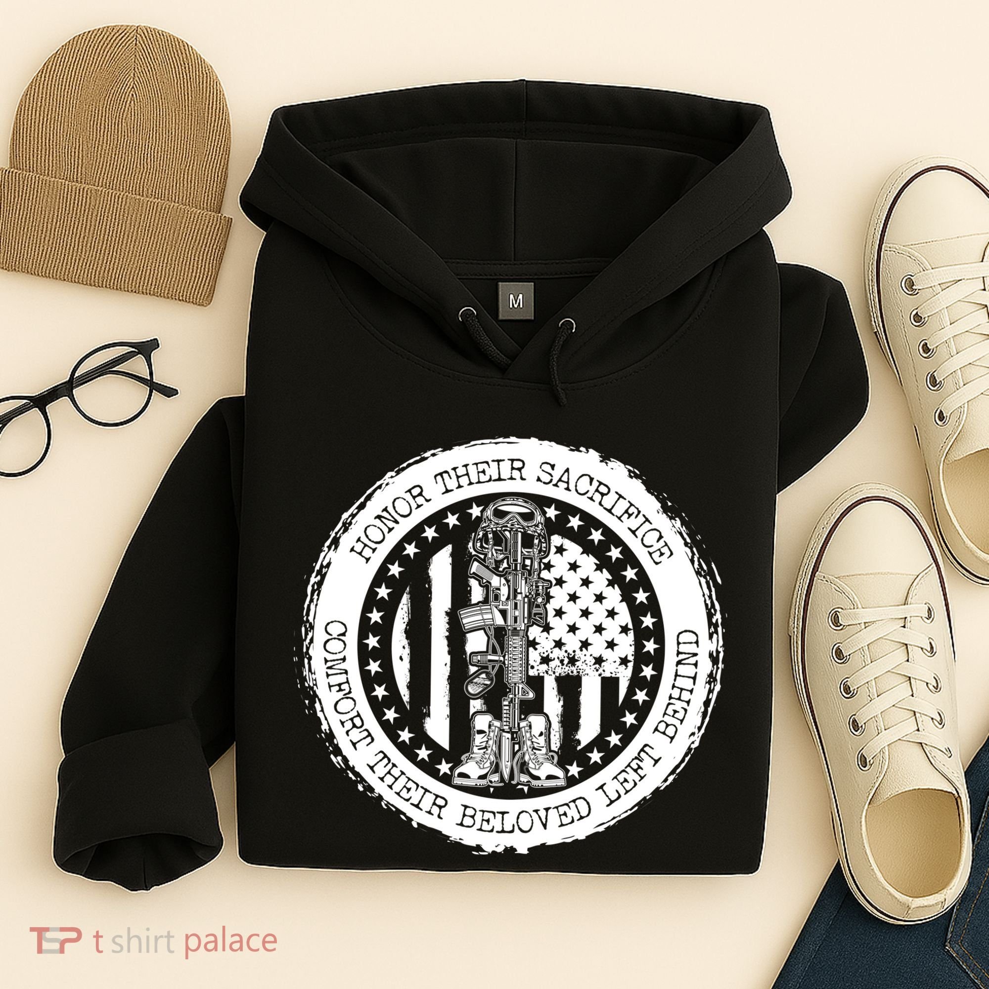 Honor Their Sacrifice Comfort Their Beloved Left Behind Hoodie