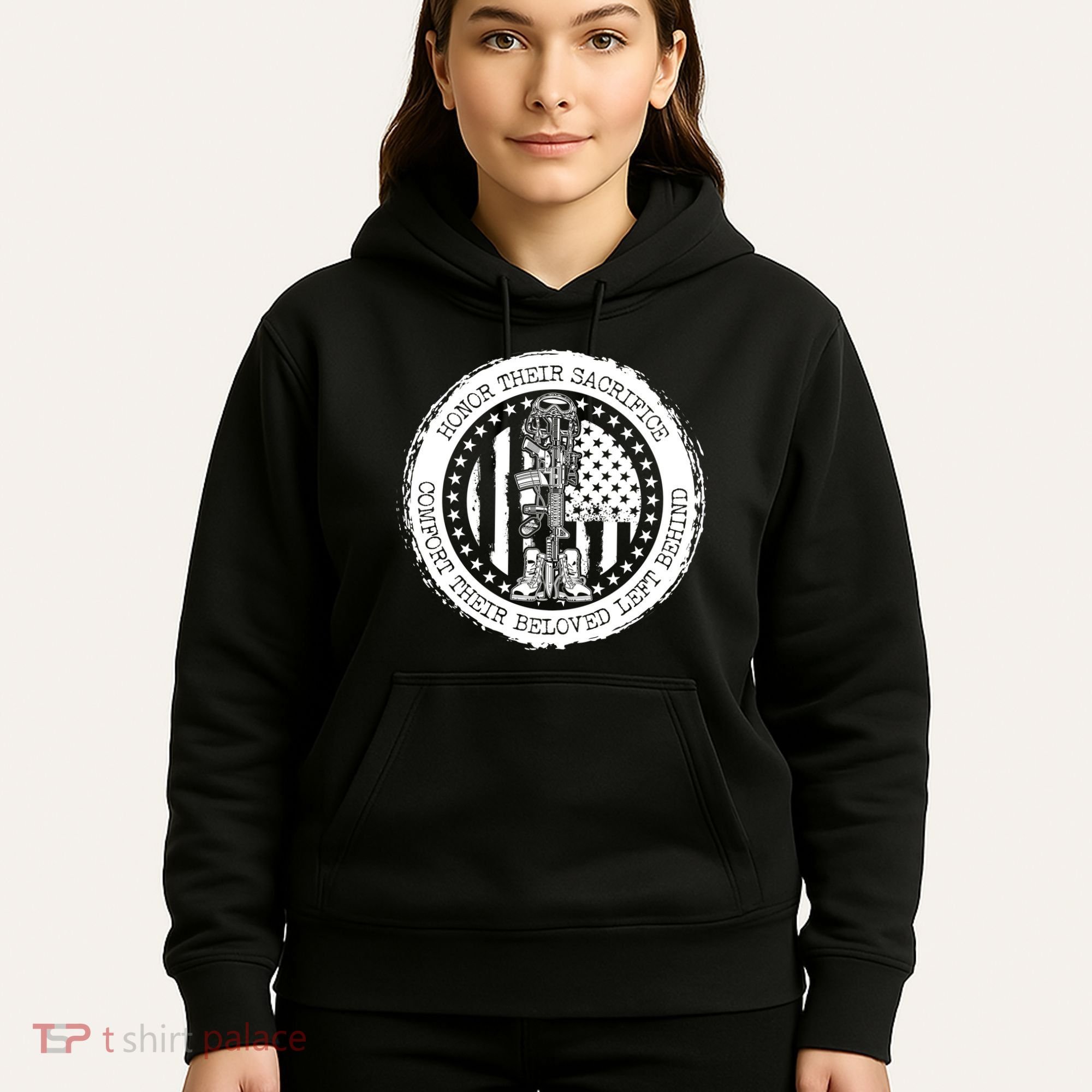 Honor Their Sacrifice Comfort Their Beloved Left Behind Hoodie