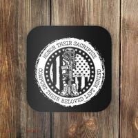Honor Their Sacrifice Comfort Their Beloved Left Behind Coaster thumb 0