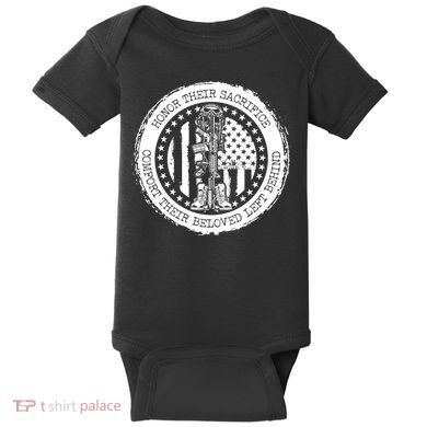Honor Their Sacrifice Comfort Their Beloved Left Behind Baby Bodysuit