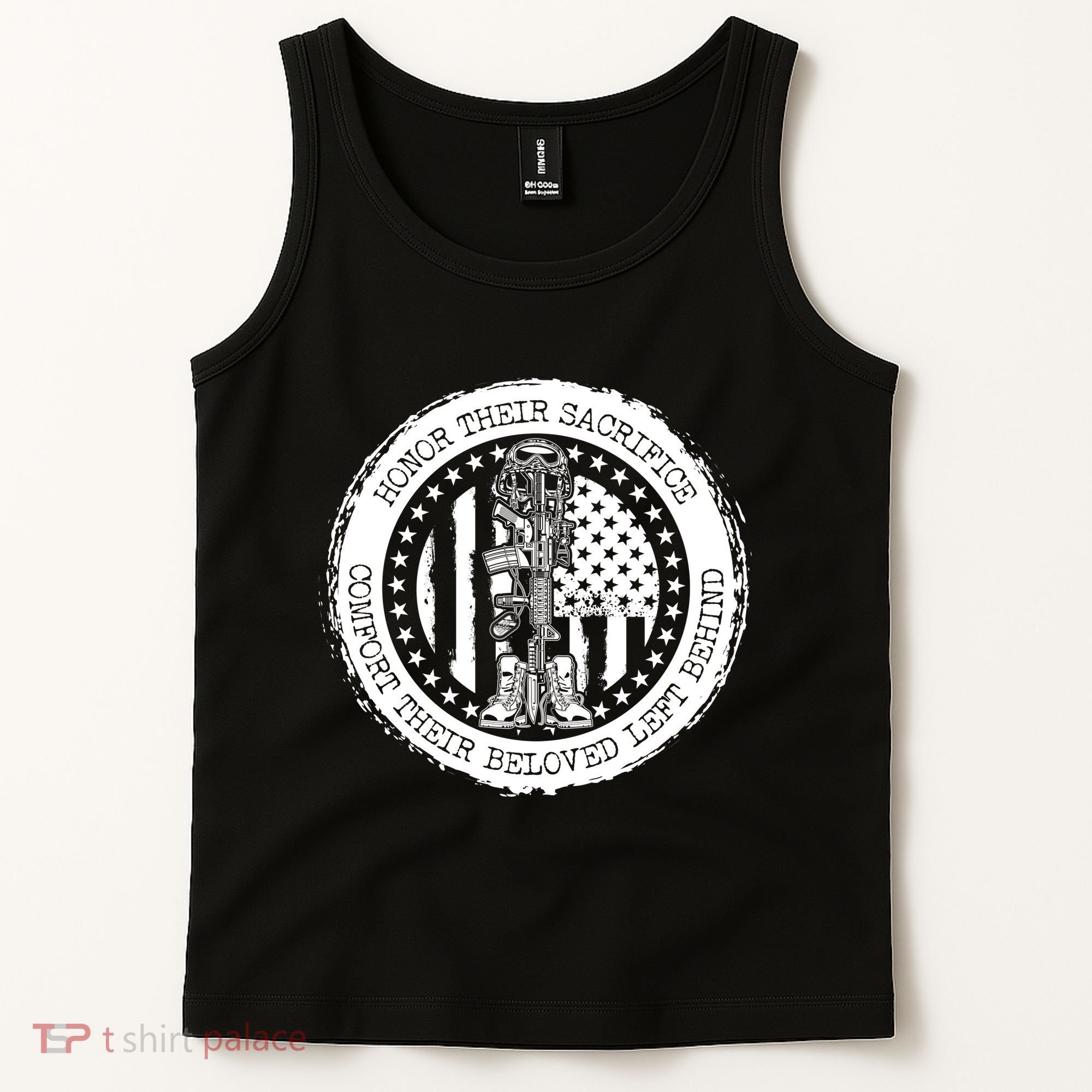 Honor Their Sacrifice Comfort Their Beloved Left Behind Tank Top