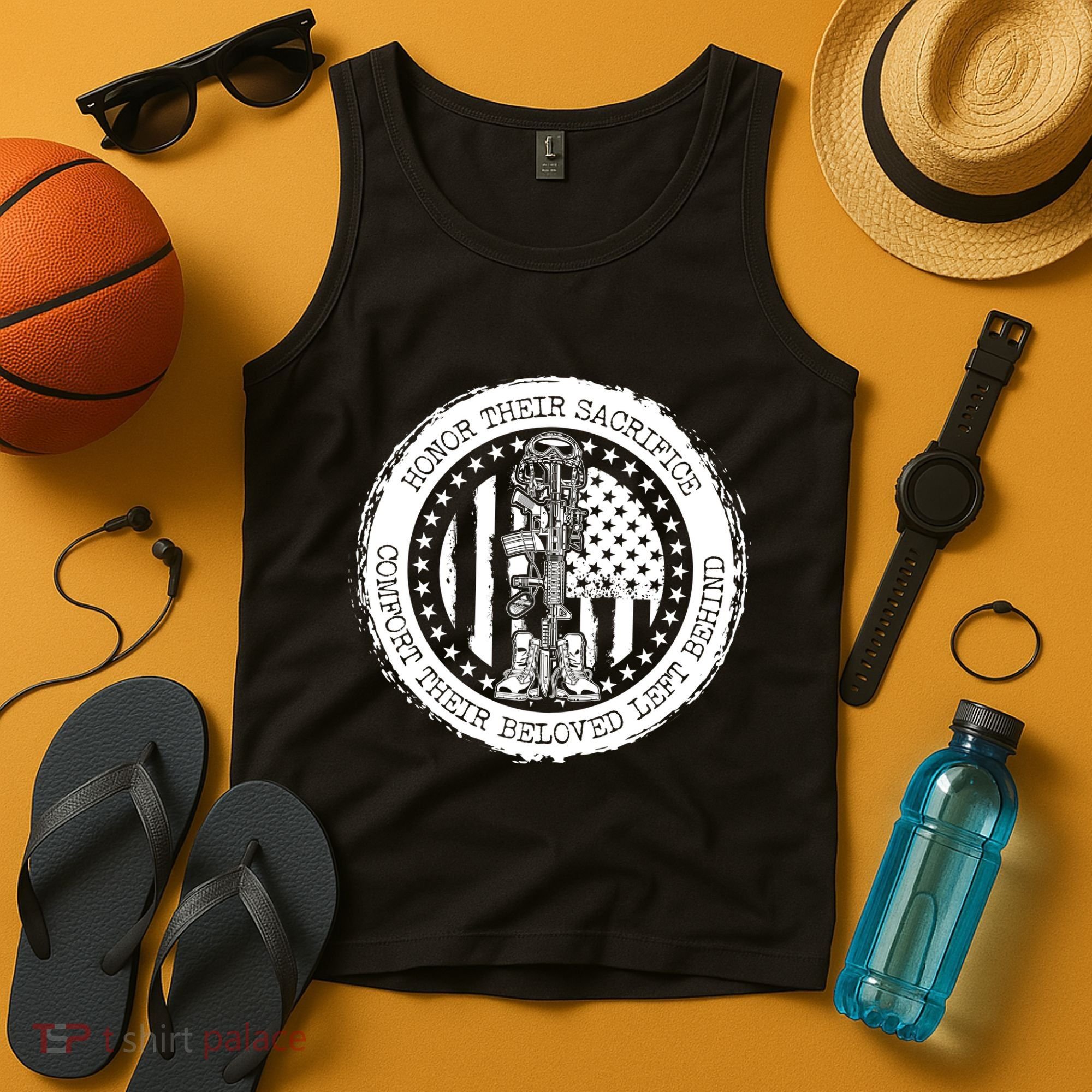 Honor Their Sacrifice Comfort Their Beloved Left Behind Tank Top