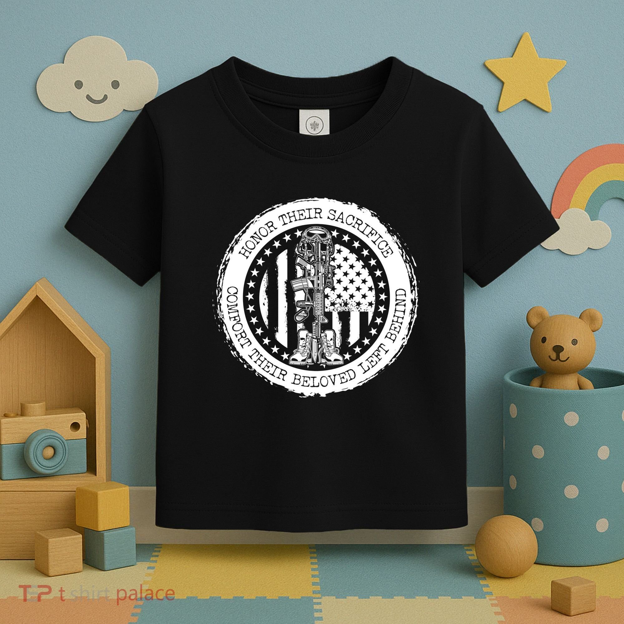 Honor Their Sacrifice Comfort Their Beloved Left Behind Toddler T-Shirt