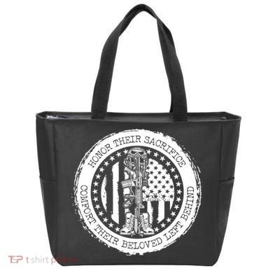 Honor Their Sacrifice Comfort Their Beloved Left Behind Tote Bag