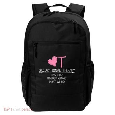 Heart OT Occupational Therapy Funny Therapist Assistant Backpack