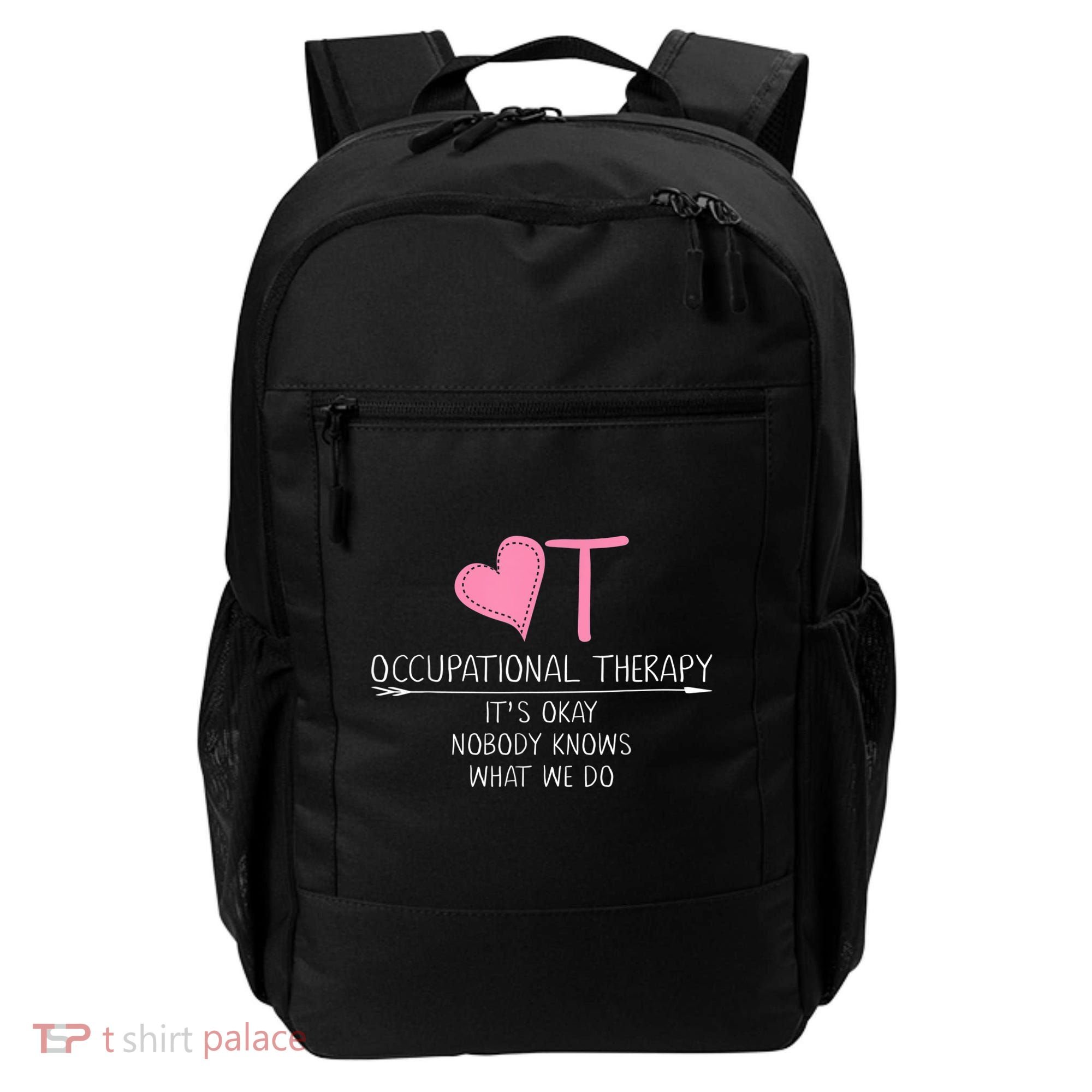 Heart OT Occupational Therapy Funny Therapist Assistant Backpack