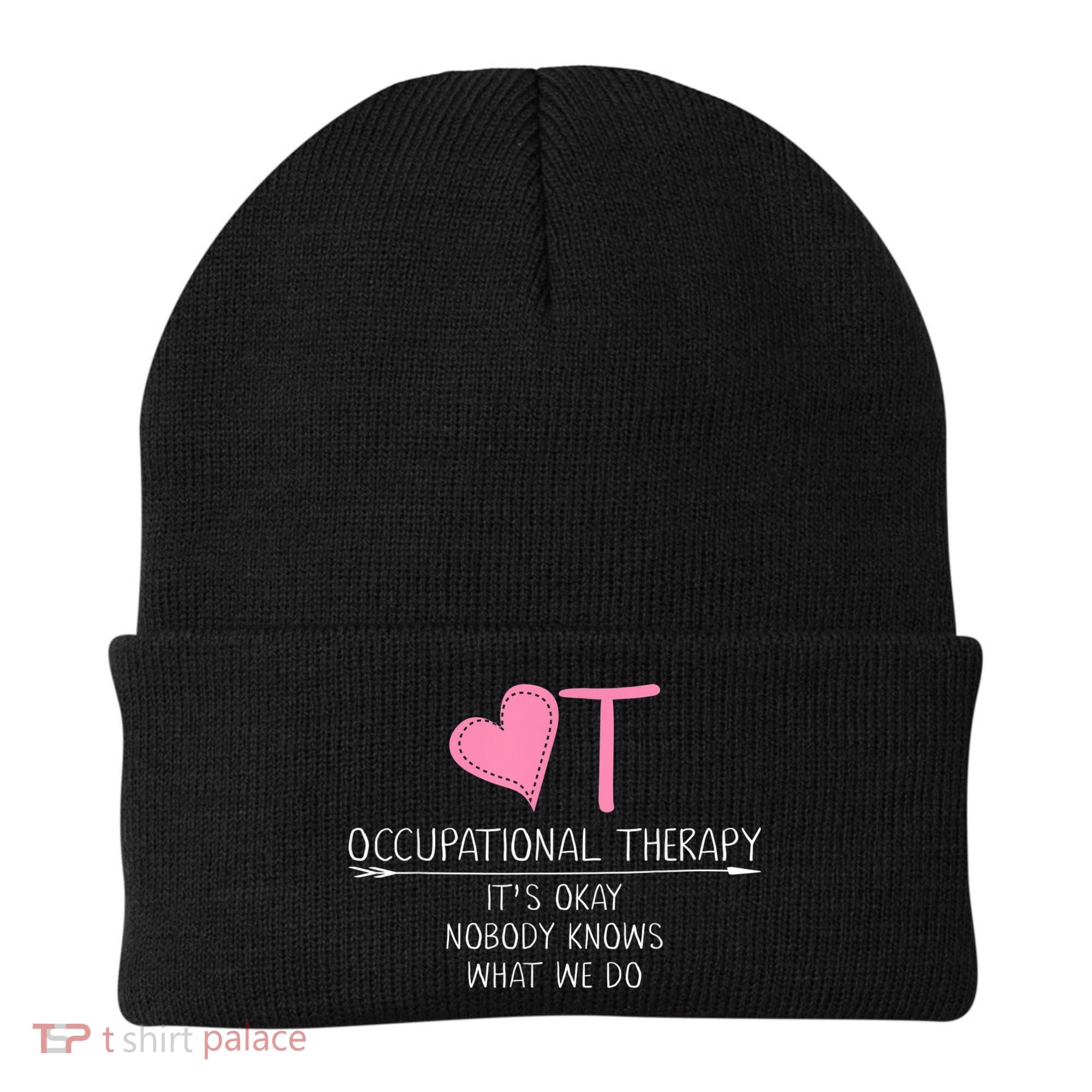 Heart OT Occupational Therapy Funny Therapist Assistant Beanie