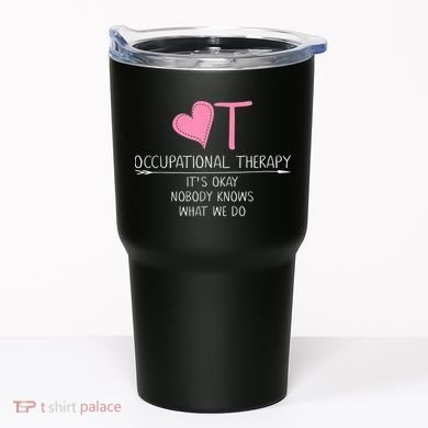 Heart OT Occupational Therapy Funny Therapist Assistant Tumbler