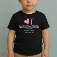 Heart OT Occupational Therapy Funny Therapist Assistant Toddler T-Shirt thumb 2