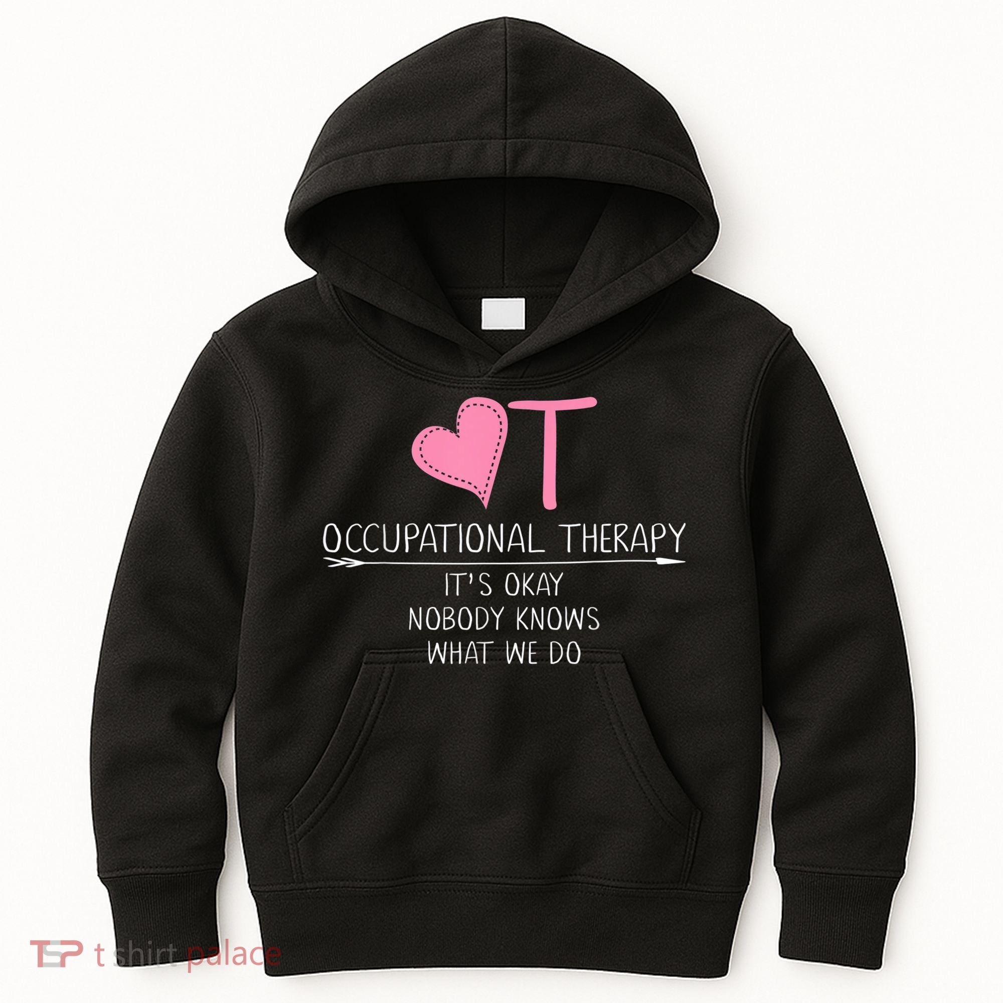 Heart OT Occupational Therapy Funny Therapist Assistant Kids Hoodie