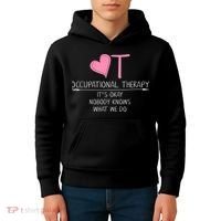 Heart OT Occupational Therapy Funny Therapist Assistant Kids Hoodie thumb 4