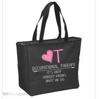 Heart OT Occupational Therapy Funny Therapist Assistant Tote Bag thumb 2