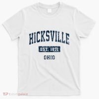 Hicksville Ohio Oh Vintage Sports Established T-Shirt thumb 0