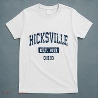Hicksville Ohio Oh Vintage Sports Established T-Shirt thumb 5