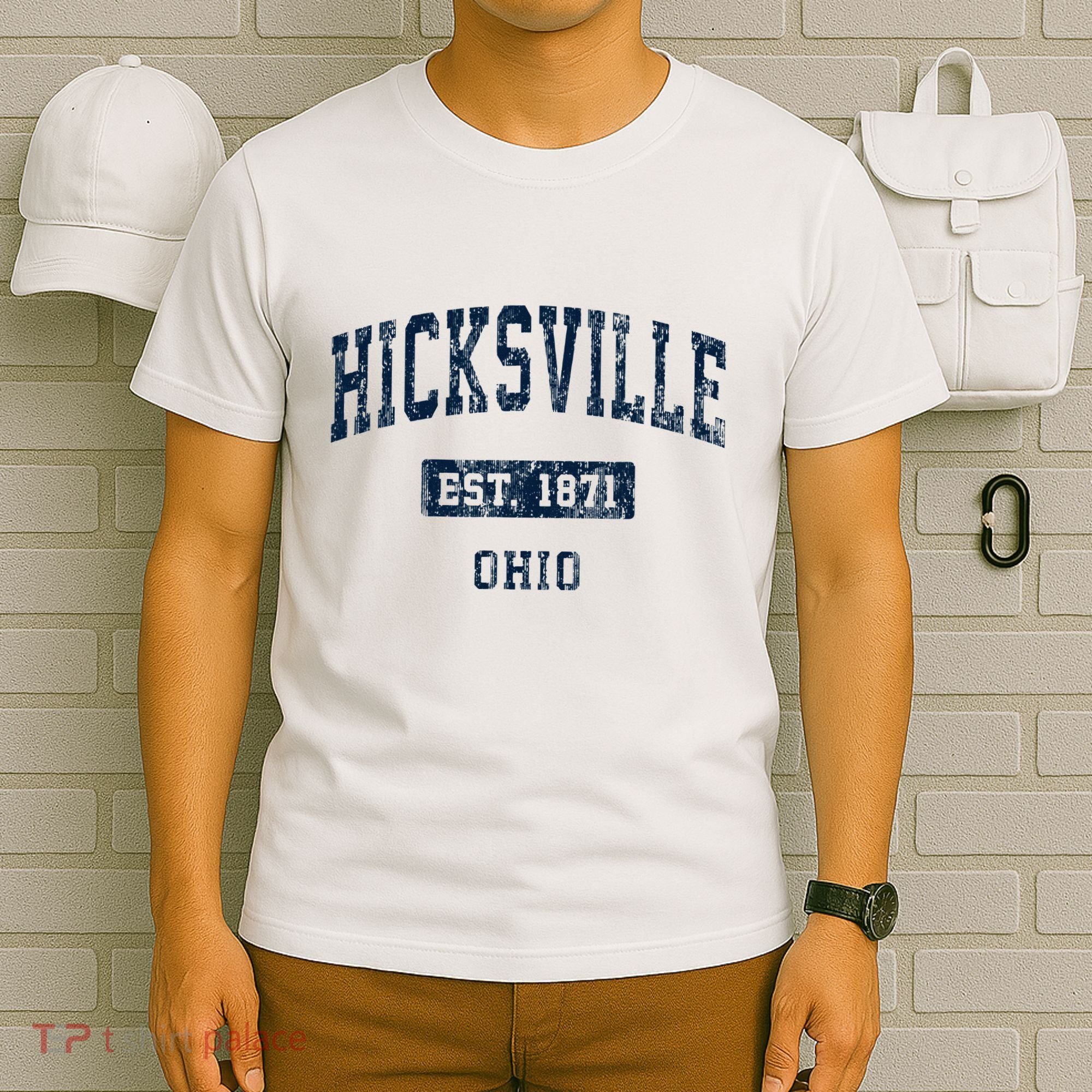 Hicksville Ohio Oh Vintage Sports Established T-Shirt